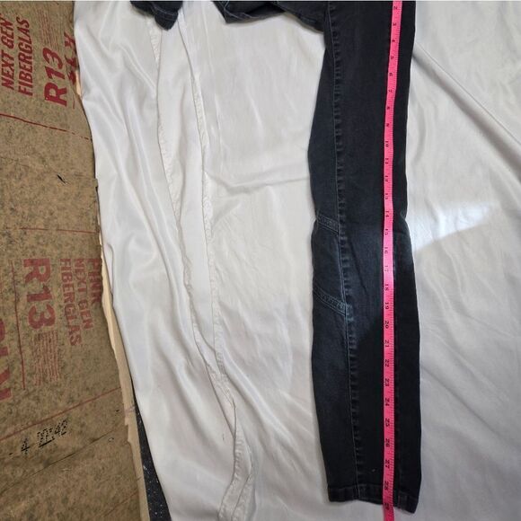 RETROFETE black denim puff sleeve Kiara utility jumpsuit XS - Picture 12 of 12